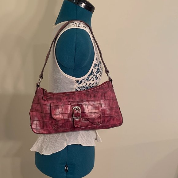 Nine West Pink/Red Shoulder bag in baguette style - Picture 14 of 14